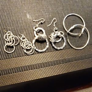 3 pairs of earrings